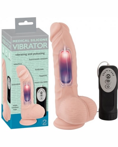 Medical Silicone Vibrator Vibrating And Pulsating -   