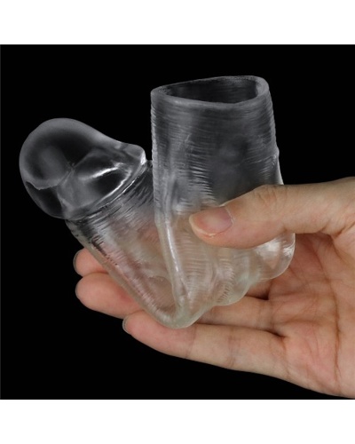 Flawless Clear Penis Sleeve Add 1'' -     