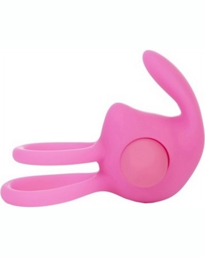 Power Clit Duo Silicone Cockring -    
