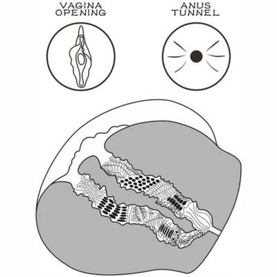 «Streetgirl's #13» - Реалистичная попка с вагиной- фото4