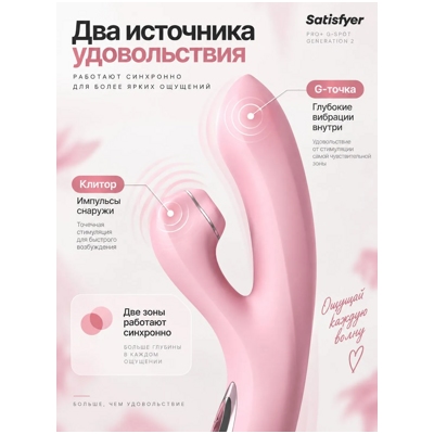 «Satisfyer Pro+ G-Spot Generation 2» - Вибратор-кролик- фото3