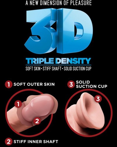 «9" Triple Density Cock» - Фаллоимитатор — фото