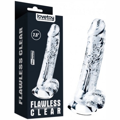 «Flawless Clear Dildo 7.0''» - Фаллоимитатор- фото