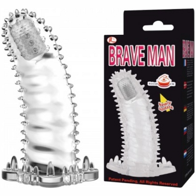 «Brave Man» - Насадка на пенис- фото