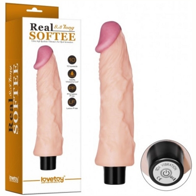 «REAL SOFTEE Vibrating Dildo 8