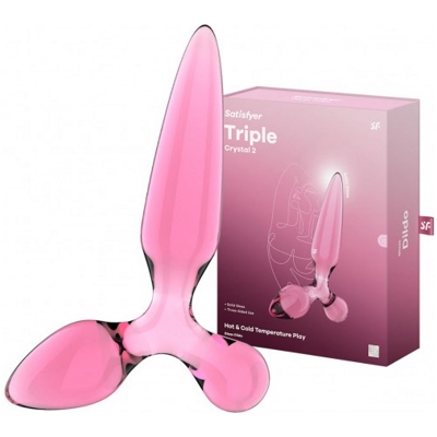 «Satisfyer Triple Crystal 2» - Стеклянный стимулятор- фото2