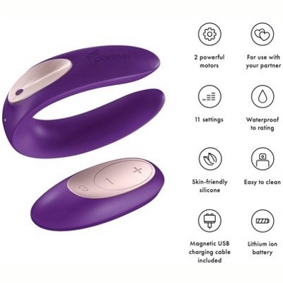 «Satisfyer Double Plus »Remote – Вибростимулятор- фото4