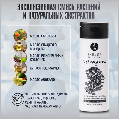 «Shunga Dragon Sensitive» - Интимный крем- фото4