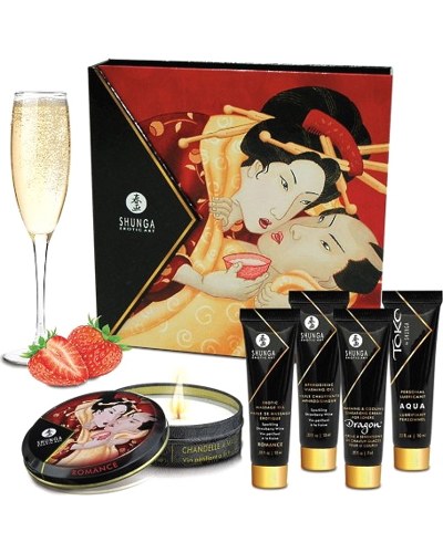 «Geisha's Secret Sparkling Strawberry Wine» - Эротический набор — фото