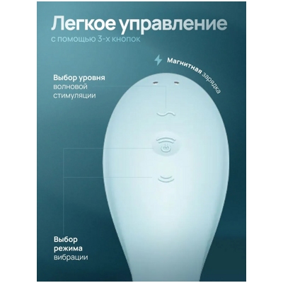 «Curvy Trinity 5+» - Вакуумный вибростимулятор- фото3
