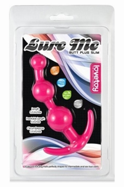 «LURE ME Silicone Anal Toy» - Анальная пробка — фото