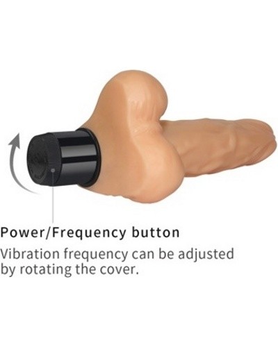 «8'' Real Feel Cyberskin Vibrator» - вибратор — фото