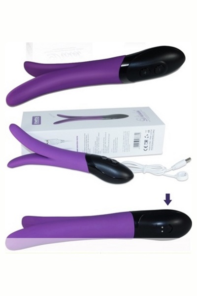 «VIOLET clitoris vibrator» - Двойной вибростимулятор — фото