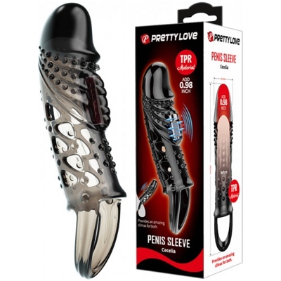 Penis Sleeve Cecelia - вибронасадка на пенис- фото