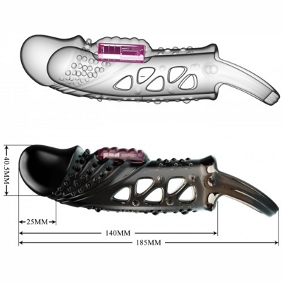 Penis Sleeve Cecelia - вибронасадка на пенис- фото5