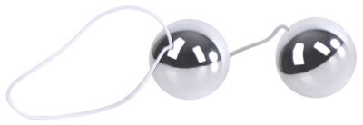 «Vibratone Unisex Duo Balls Silver» - Вагинальные шарики — фото
