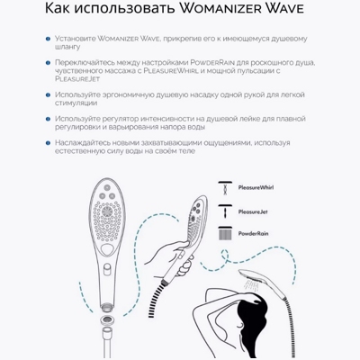 «Womanizer Wave» - Насадка для душа- фото5