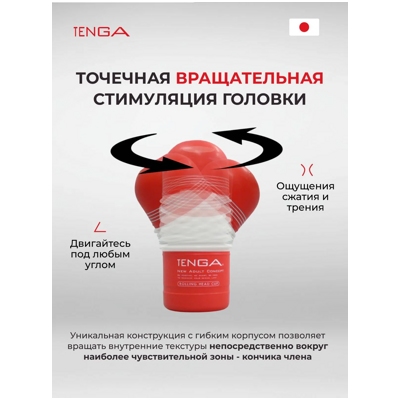 «Tenga Rolling Head Cup» - мастурбатор- фото5