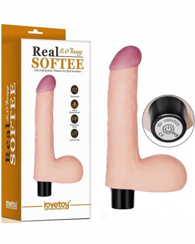«Real Softee 8" long» - Вибратор — фото
