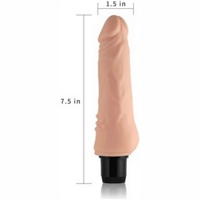 «7.5'' Real Feel Cyberskin Vibrator» - вибратор- фото6