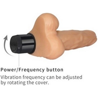 «8'' Real Feel Cyberskin Vibrator» - вибратор- фото5