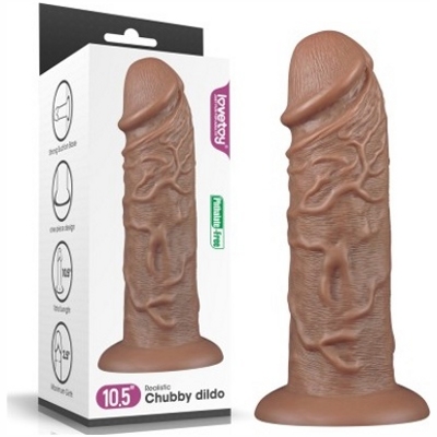 «10.5'' Realistic Chubby Dildo» - Фаллоимитатор- фото