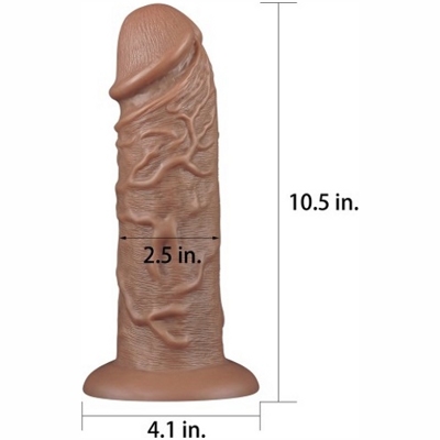 «10.5'' Realistic Chubby Dildo» - Фаллоимитатор- фото5