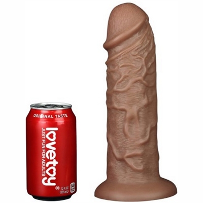 «10.5'' Realistic Chubby Vibrating Dildo» - вибратор- фото4