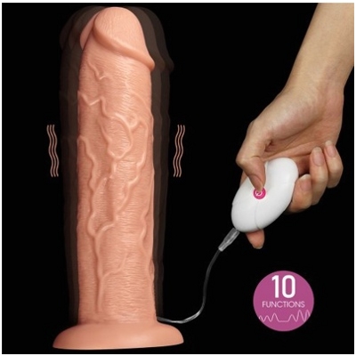 «11'' Realistic Long Vibrating Dildo» - Вибратор- фото2