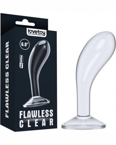 «Flawless Clear Prostate Plug 6.0''» - стимулятор простаты — фото