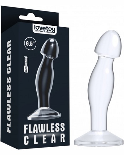 «Flawless Clear Prostate Plug 6.5''» - Анальная пробка — фото