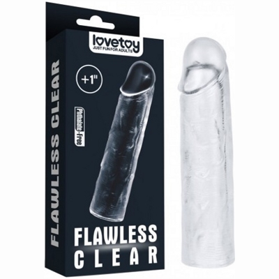 «Flawless Clear Penis Sleeve Add 1''» - Насадка на пенис- фото