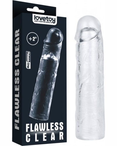 «Flawless Clear Penis Sleeve Add 2''» - Насадка на пенис — фото