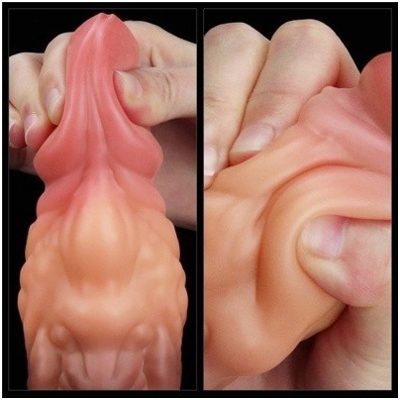 «7'' Dual layered Liquid Silicone Nature Cock» - Фаллоимитатор- фото4