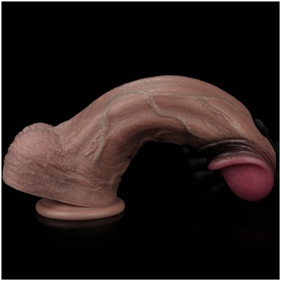 «13'' Dual Layered Silicone Cock XXL» - фаллос- фото5