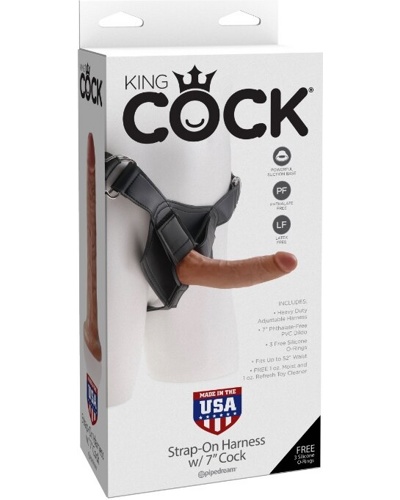 «King Cock Strap-on Harness 7"» - Страпон  — фото