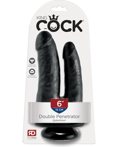«King Cock Double Penetrator» - Двойной фаллоимитатор  — фото