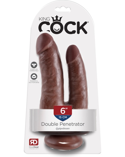«King Cock Double Penetrator» - Двойной фаллоимитатор  — фото