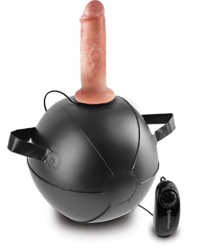 «Vibrating Mini Sex Ball with 6" Dildo» – вибратор на мяче — фото