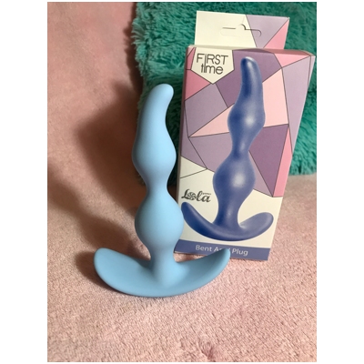 Bent Anal Plug Black - Анальный стимулятор- фото5