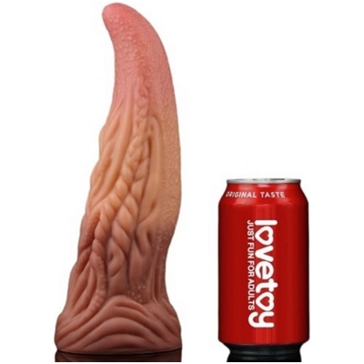 «10'' Dual layered Platinum Silicone Tongue» - Фаллоимитатор- фото4