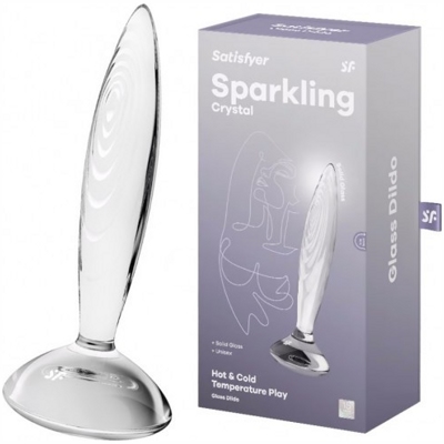 «Satisfyer Sparkling Crystal» - Прозрачный фаллос- фото2