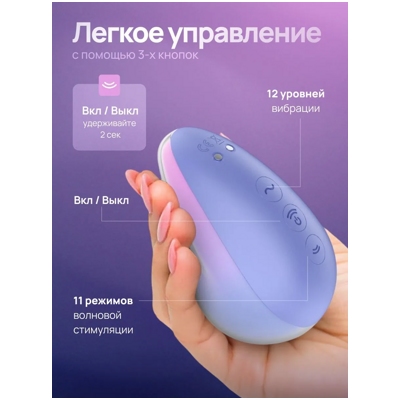 «Satisfyer Pixie Dust» - Вакуумно-волновой стимулятор - фото3
