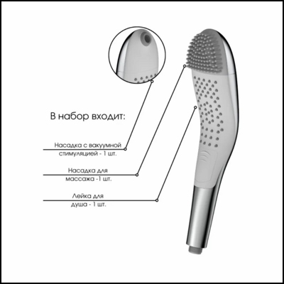 «Massage Hand Shower» - Лейка для душа- фото3
