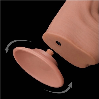«11.5'' King Sized Sliding Skin Dual Layer Dong» - фаллоимитатор- фото5